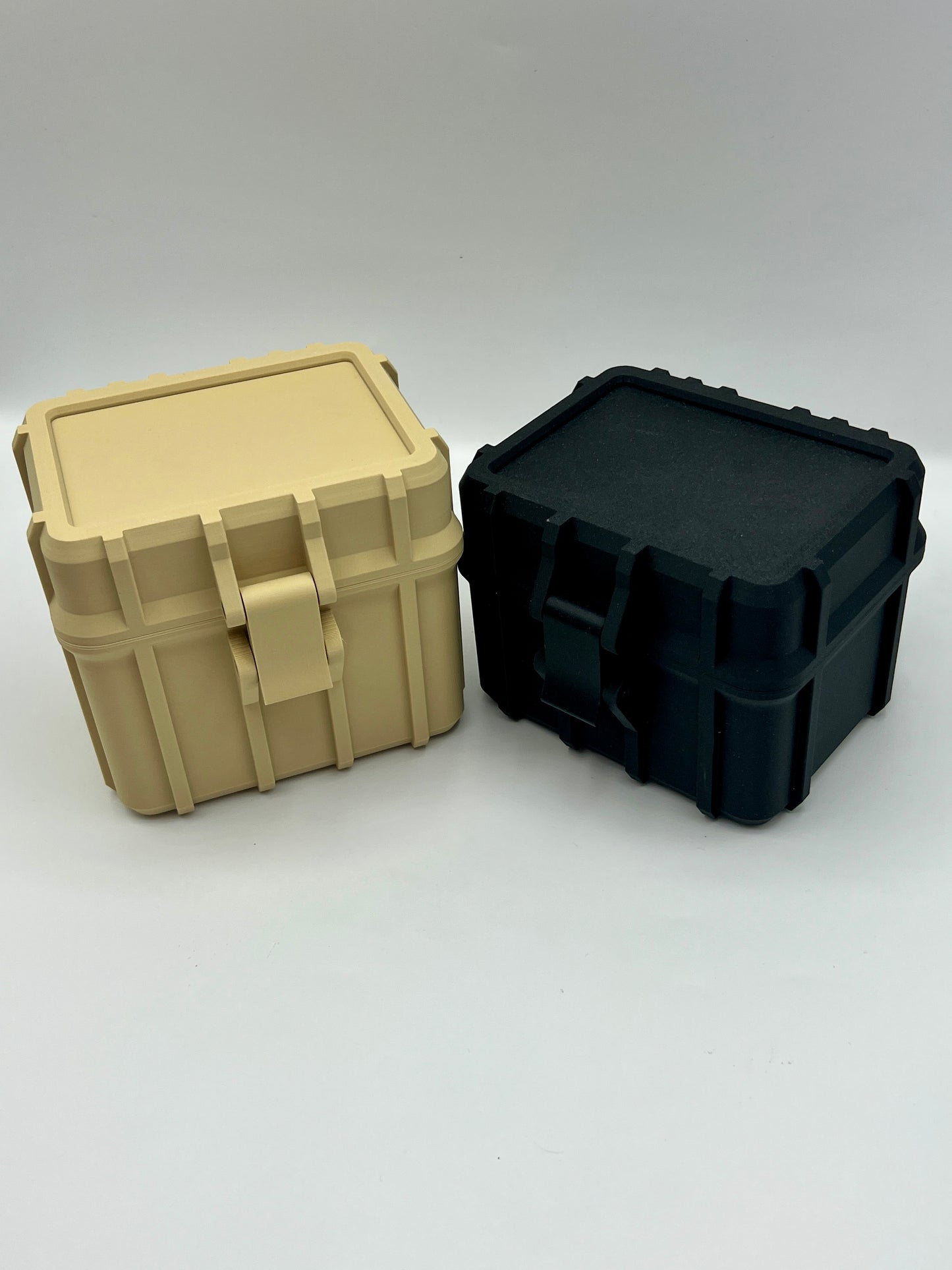 100 Card Deck Box - BEIGE - DOUBLE SLEEVED Decks