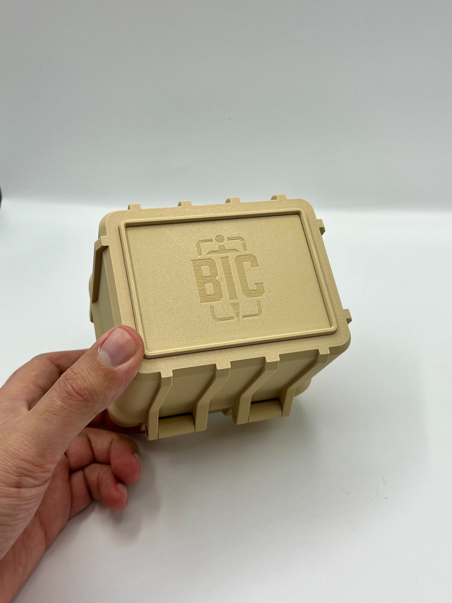 100 Card Deck Box - BEIGE - DOUBLE SLEEVED Decks