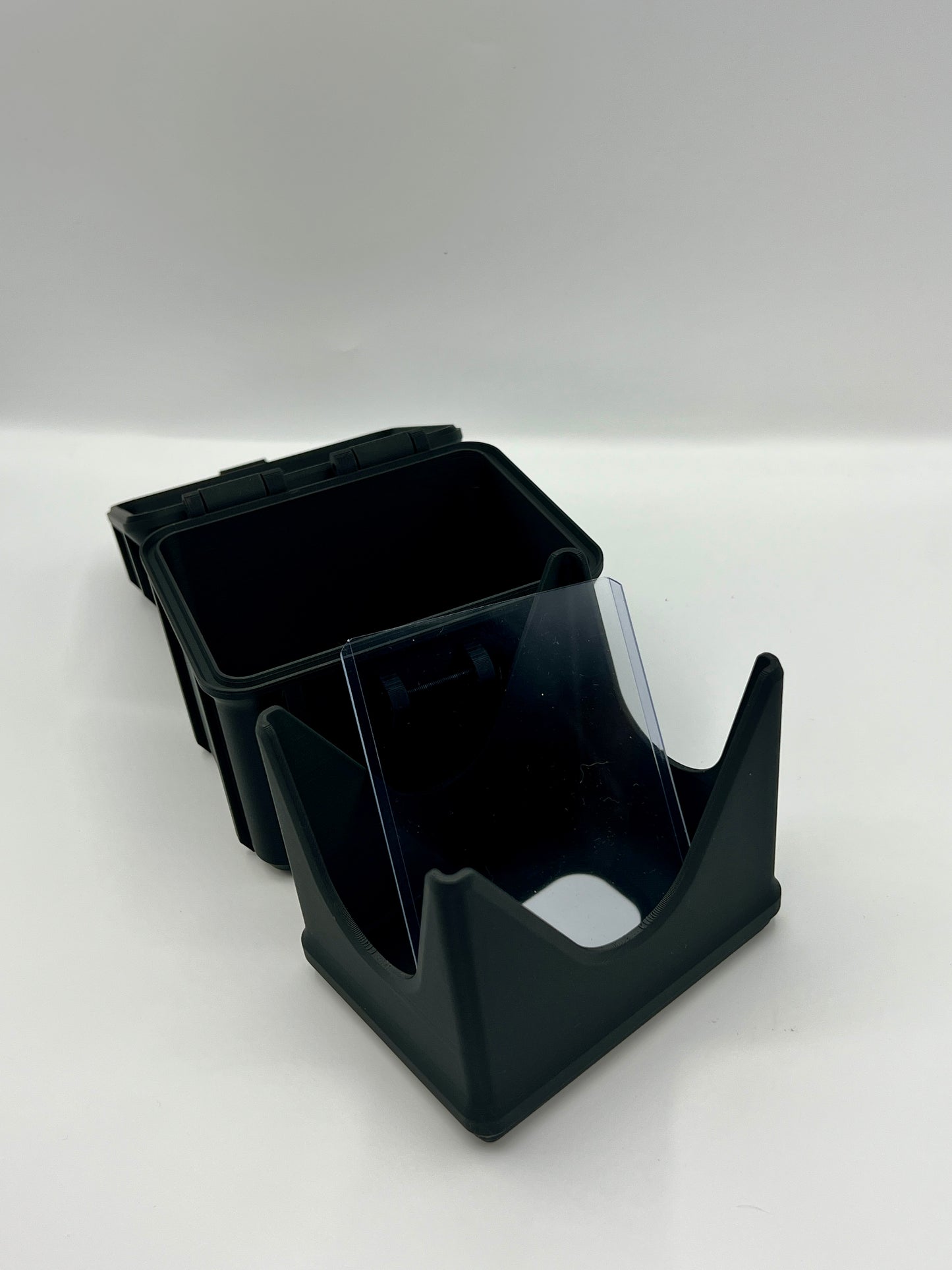 100 Card Deck Box - BLACK - DOUBLE SLEEVED Decks