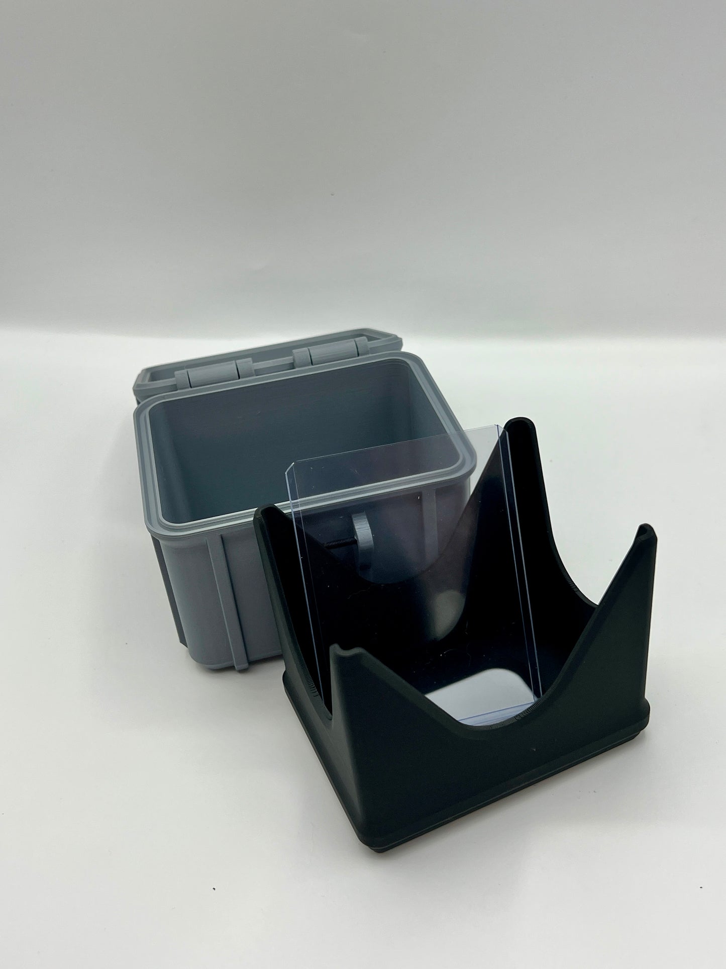 100 Card Deck Box - GREY - DOUBLE SLEEVED Decks