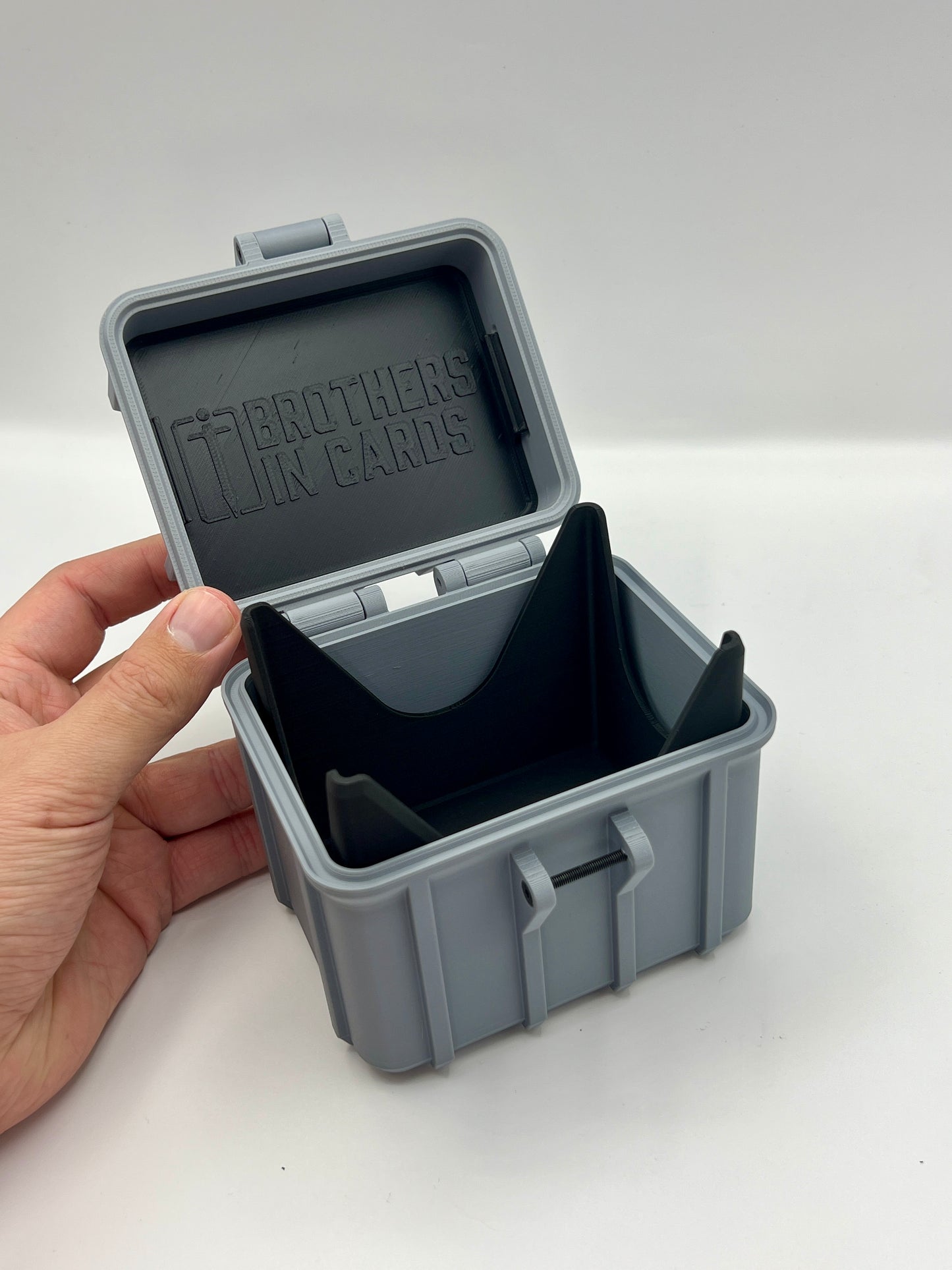 100 Card Deck Box - GREY - DOUBLE SLEEVED Decks