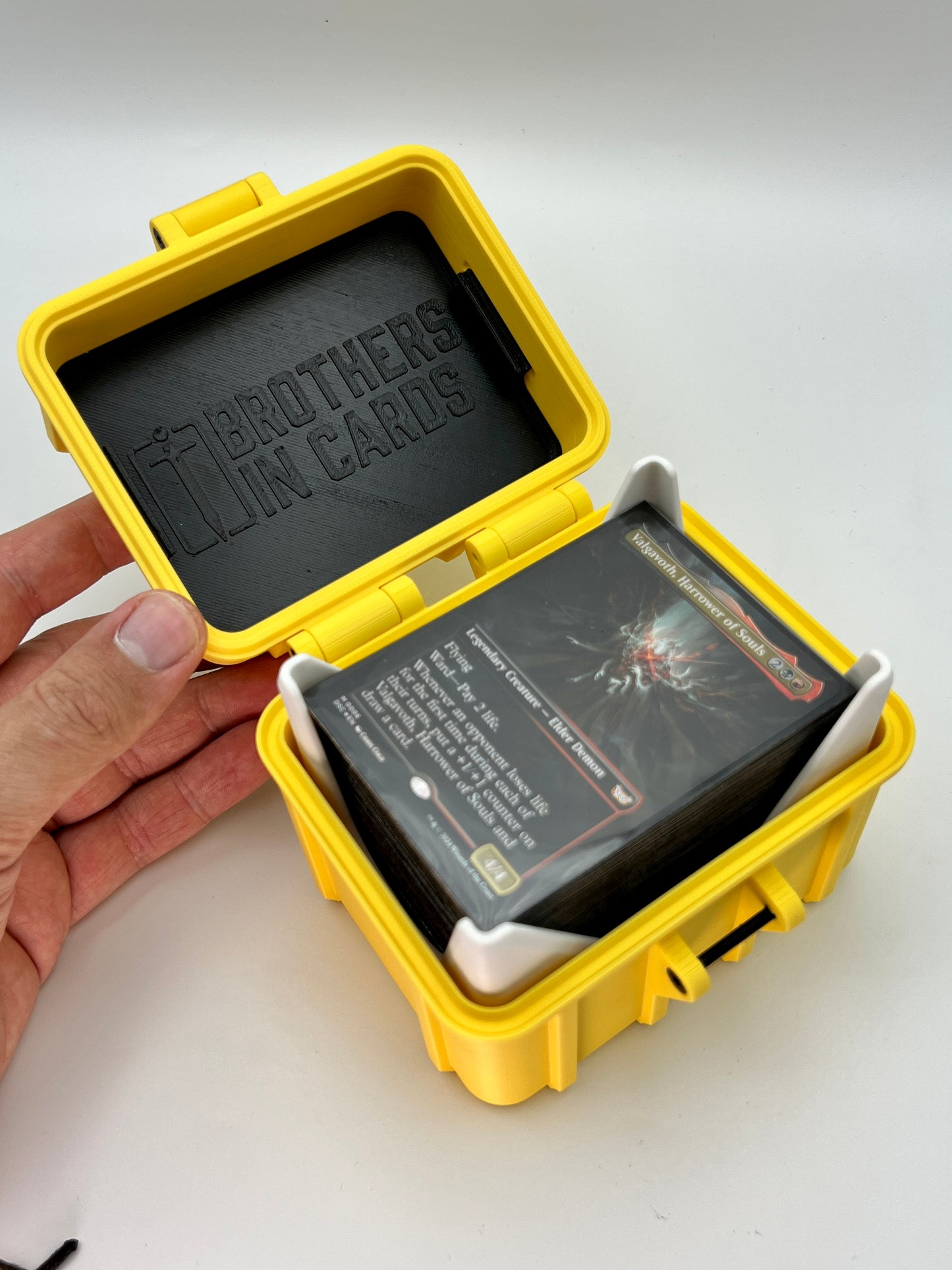 100 Card Deck Box - YELLOW - SINGLE SLEEVED Decks