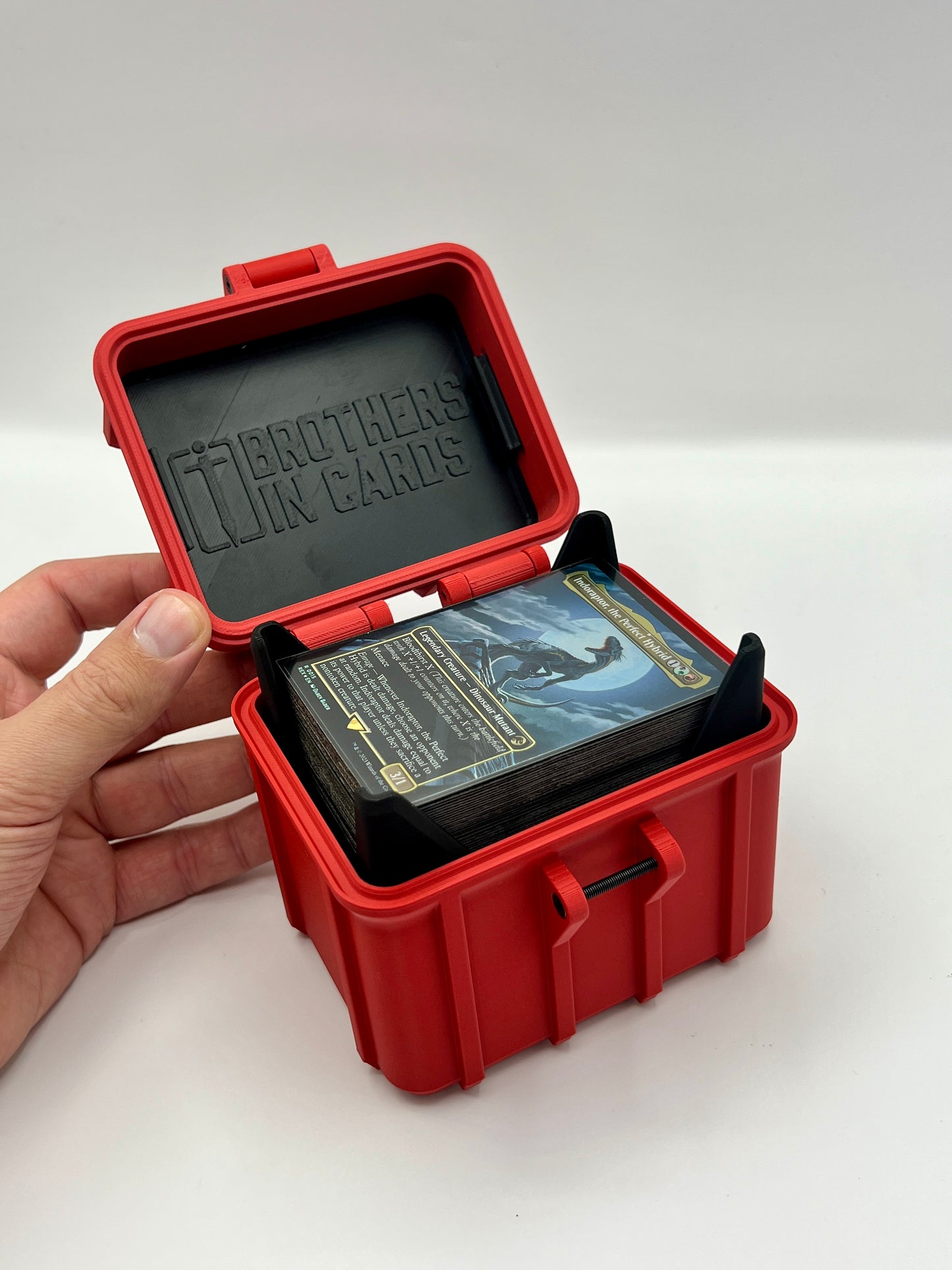 100 Card Deck Box - RED - DOUBLE SLEEVED Decks