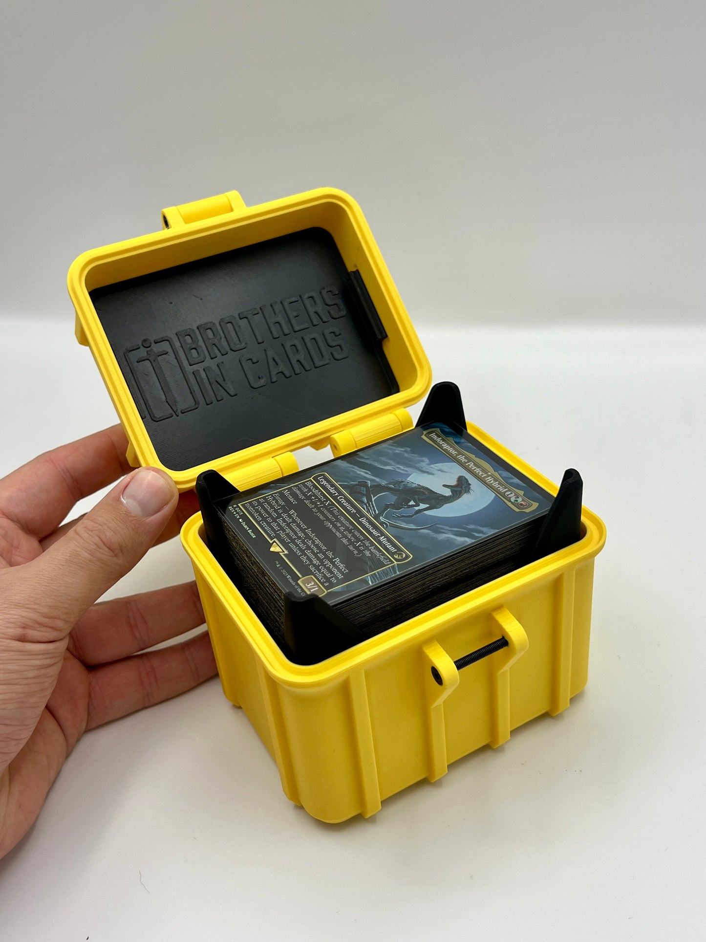 100 Card Deck Box - YELLOW - DOUBLE SLEEVED Decks