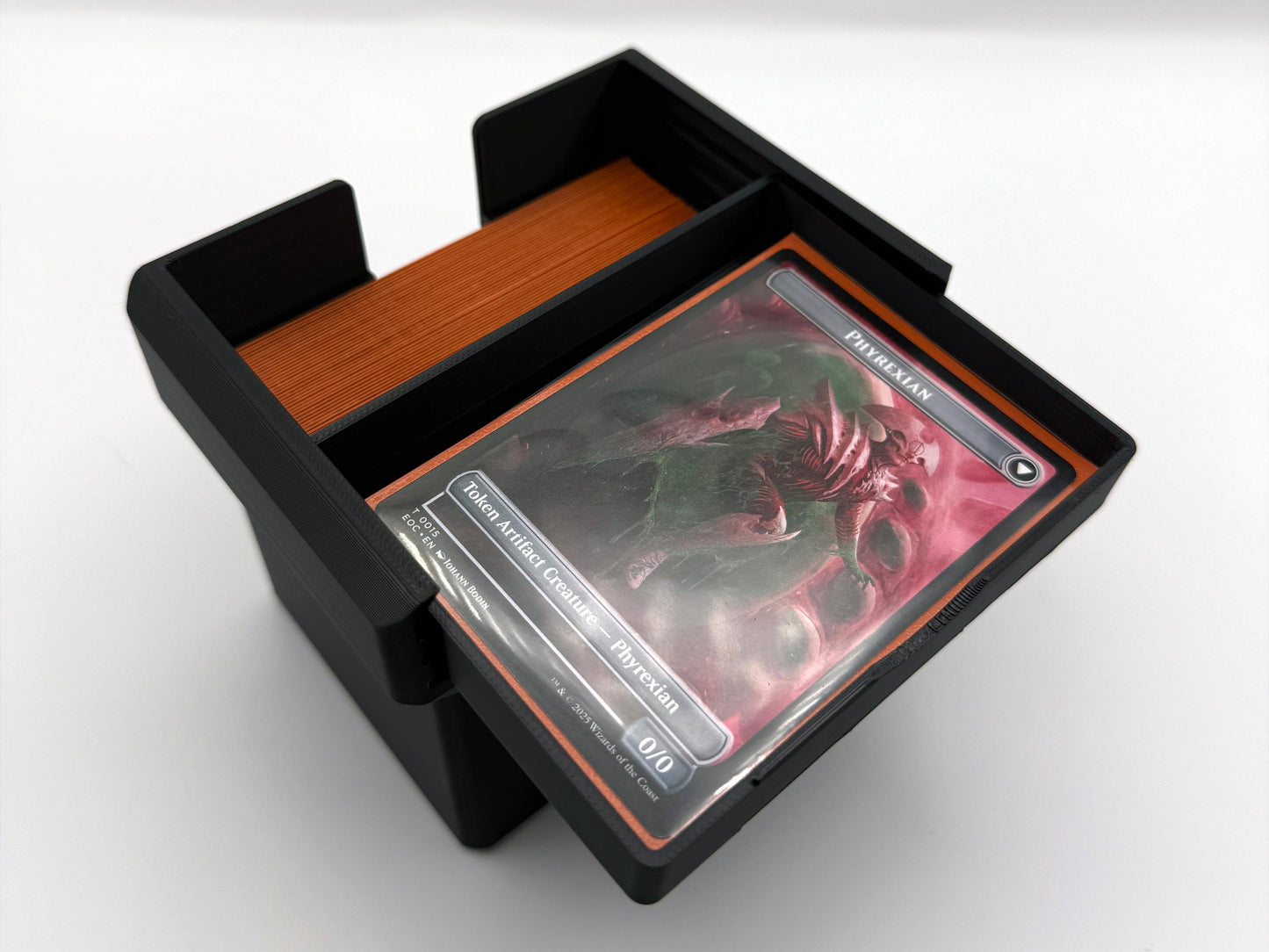 TCG Toolbox Inserts ULTRA | 6 Compartment Commander Deck Organiser | Inserts + Removable Token Trays | Up to 100 Double Sleeved Cards