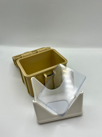 100 Card Deck Box - BEIGE - DOUBLE SLEEVED Decks