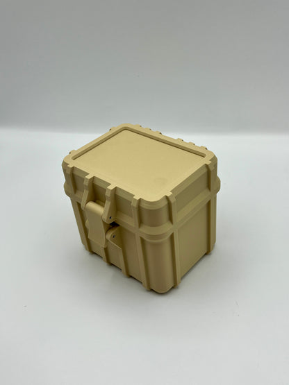 100 Card Deck Box - BEIGE - DOUBLE SLEEVED Decks