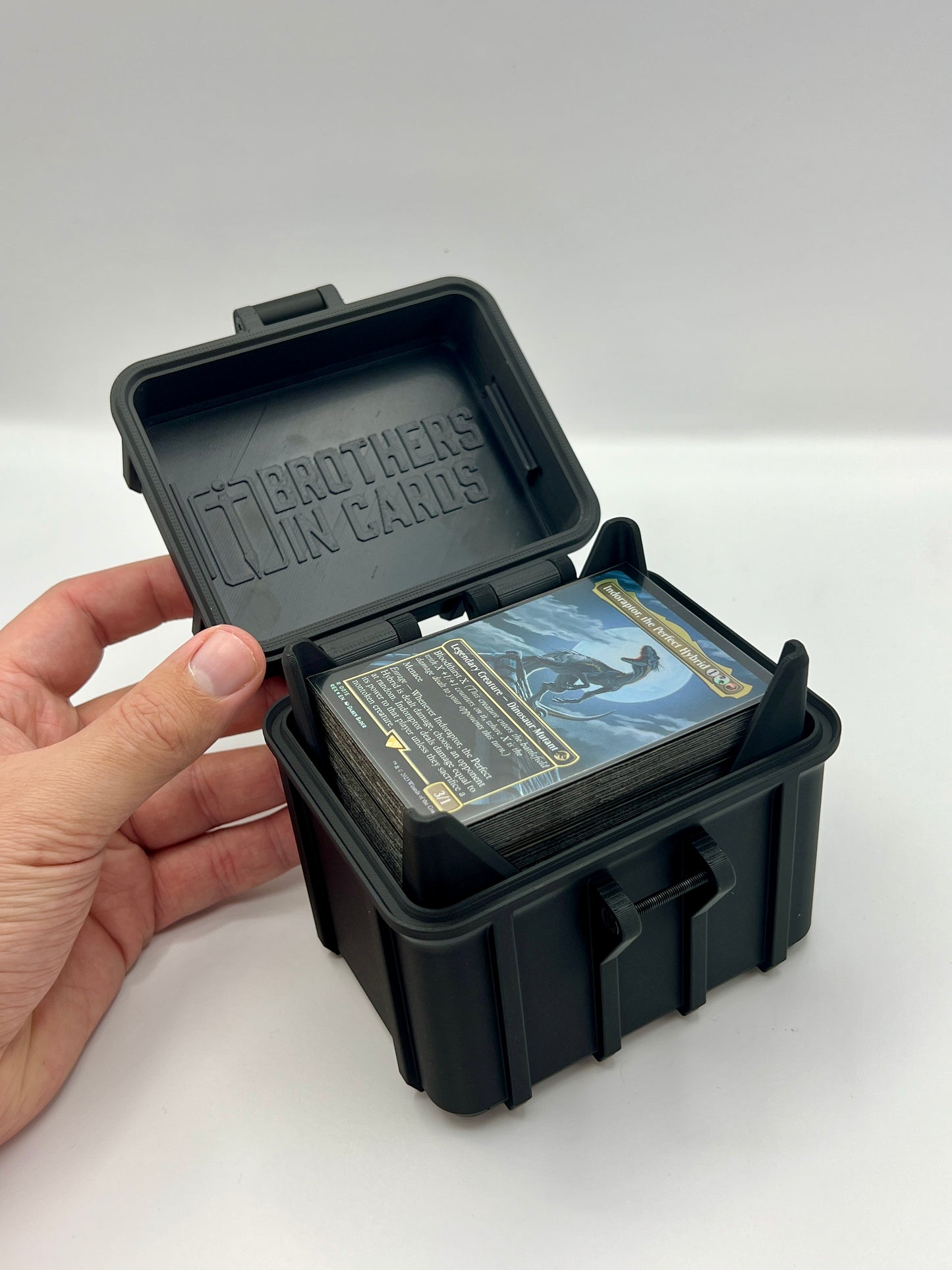 100 Card Deck Box - BLACK - DOUBLE SLEEVED Decks