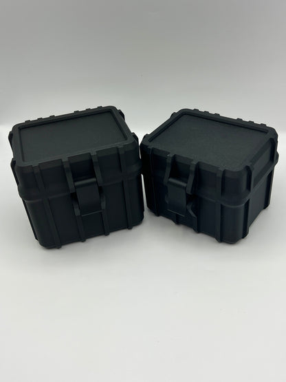 100 Card Deck Box - BLACK - DOUBLE SLEEVED Decks