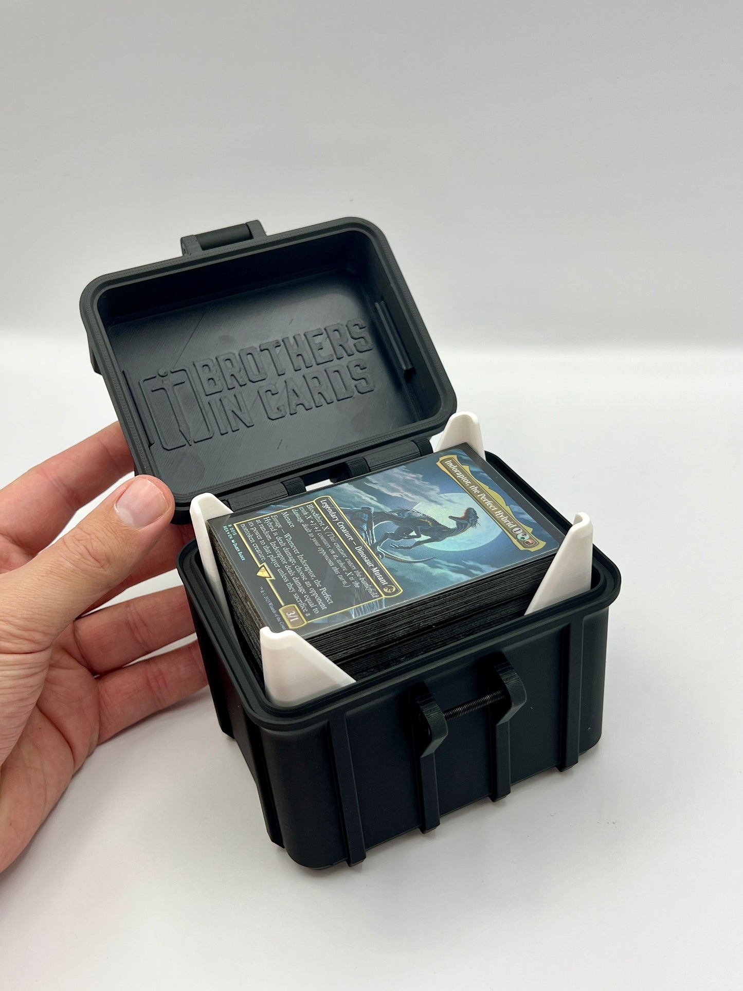 100 Card Deck Box - BLACK - DOUBLE SLEEVED Decks