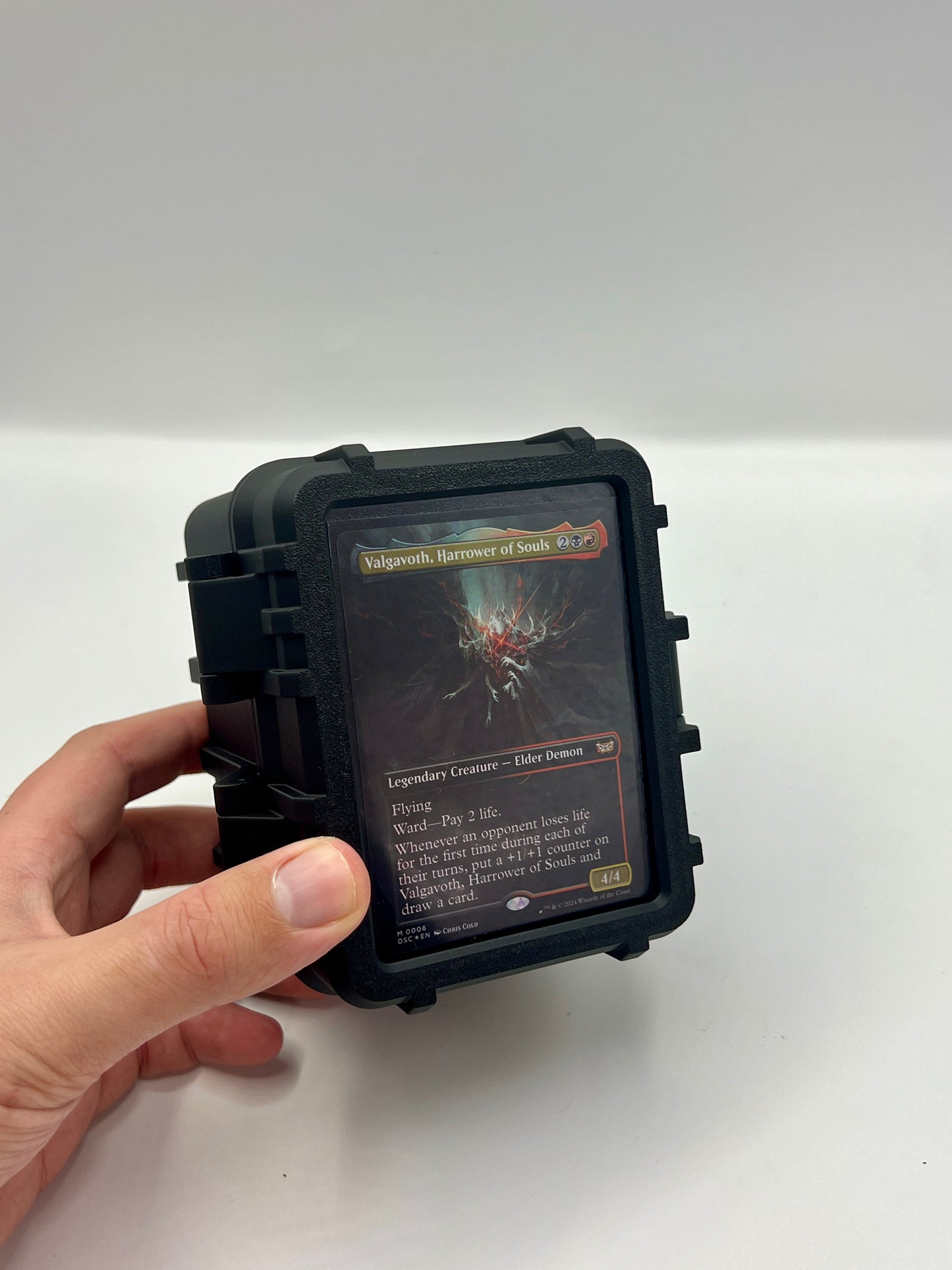 100 Card Deck Box - BLACK - DOUBLE SLEEVED Decks