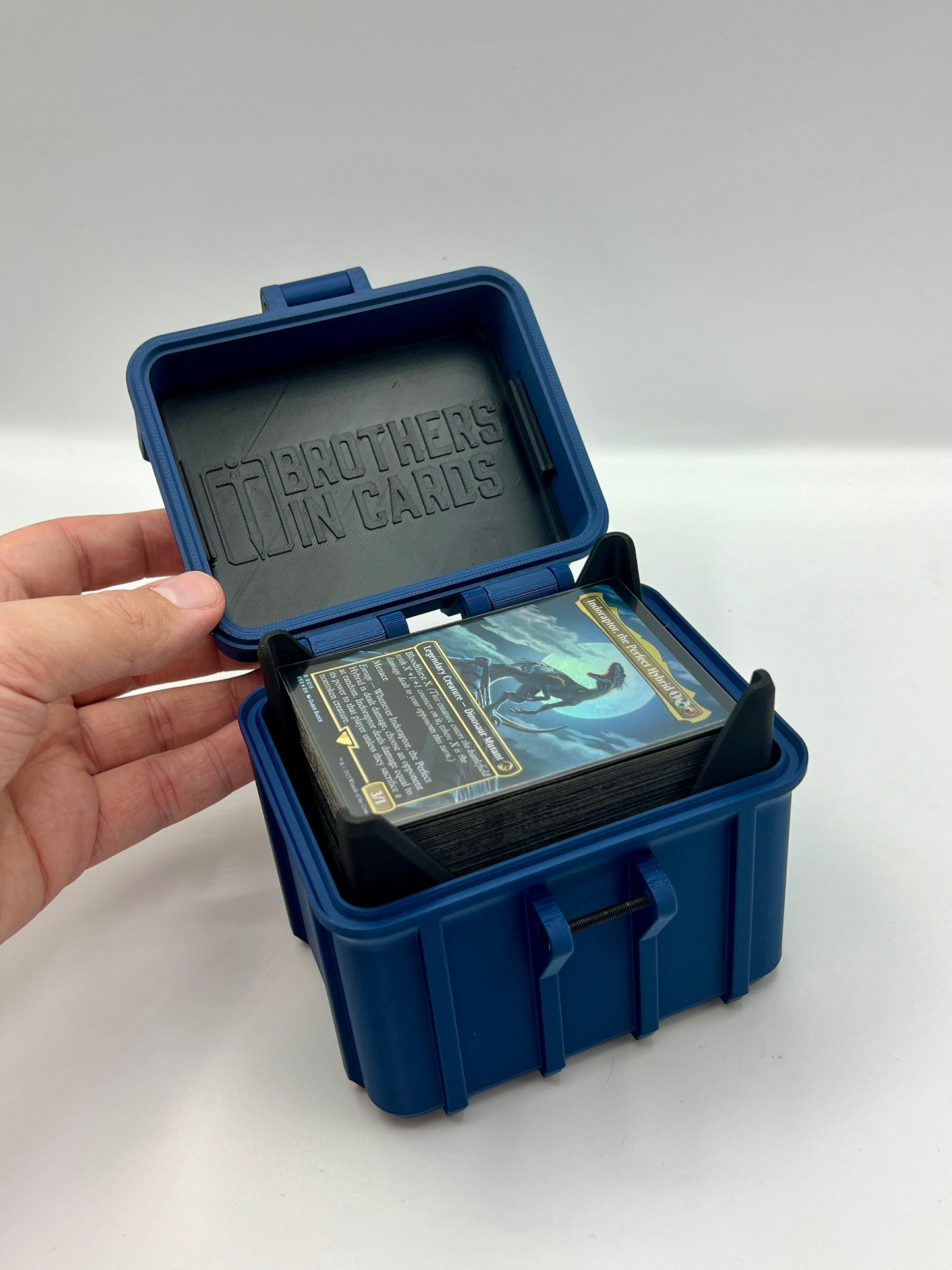 100 Card Deck Box - BLUE - DOUBLE SLEEVED Decks