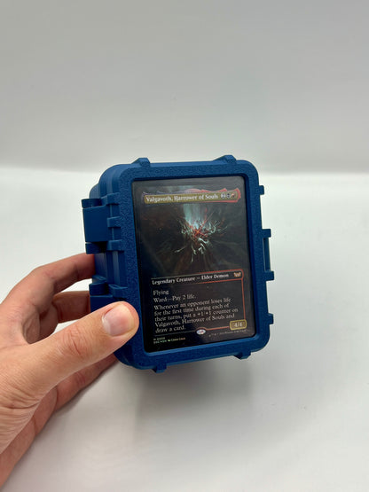 100 Card Deck Box - BLUE - DOUBLE SLEEVED Decks