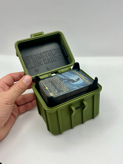 100 Card Deck Box - GREEN - DOUBLE SLEEVED Decks