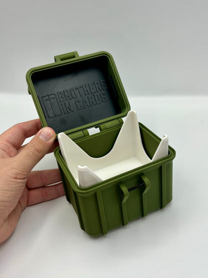 100 Card Deck Box - GREEN - DOUBLE SLEEVED Decks