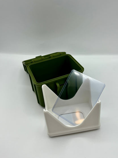 100 Card Deck Box - GREEN - DOUBLE SLEEVED Decks