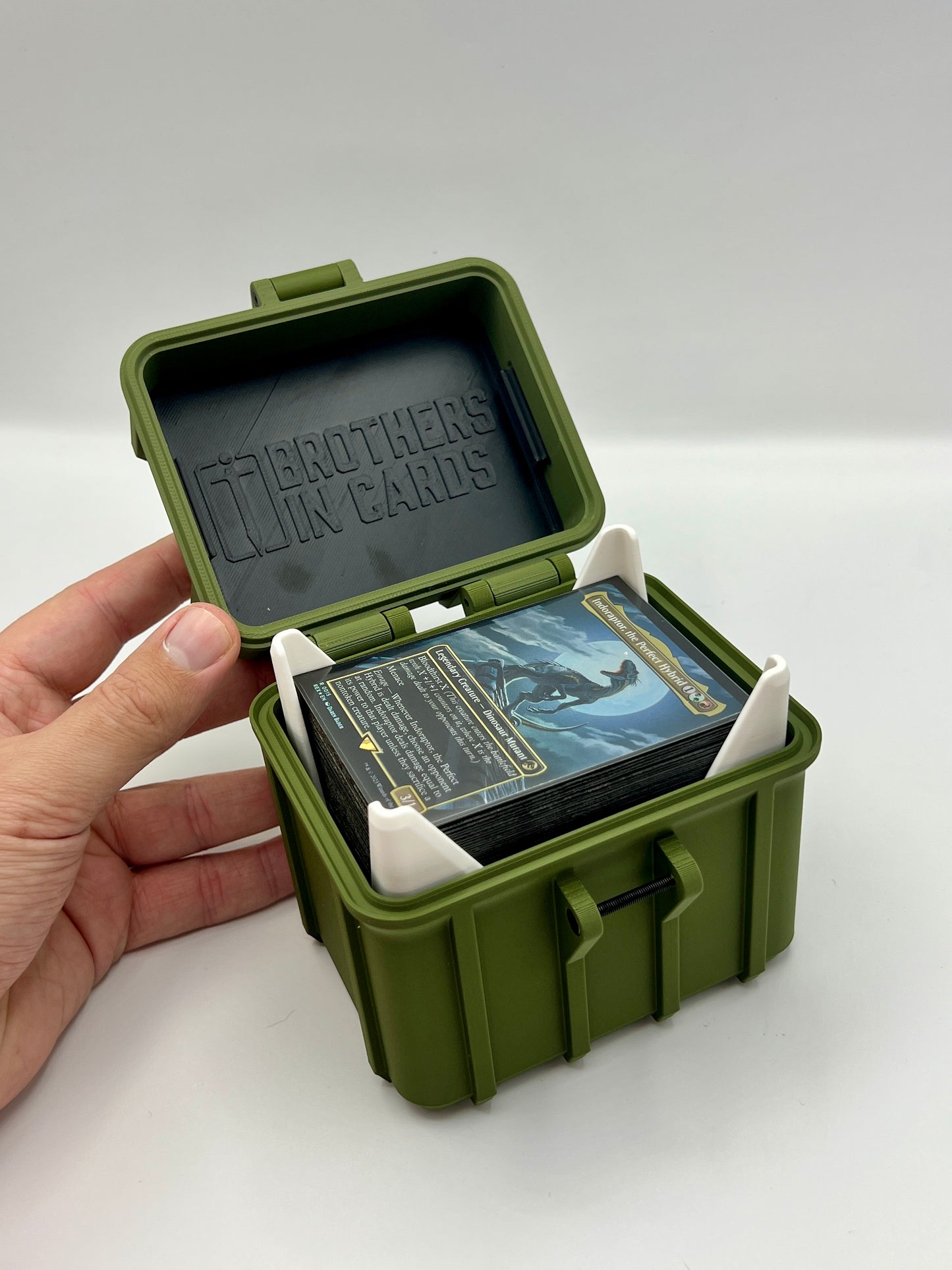 100 Card Deck Box - GREEN - DOUBLE SLEEVED Decks