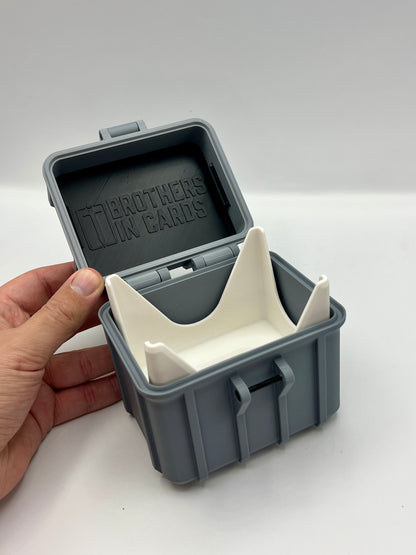 100 Card Deck Box - GREY - DOUBLE SLEEVED Decks