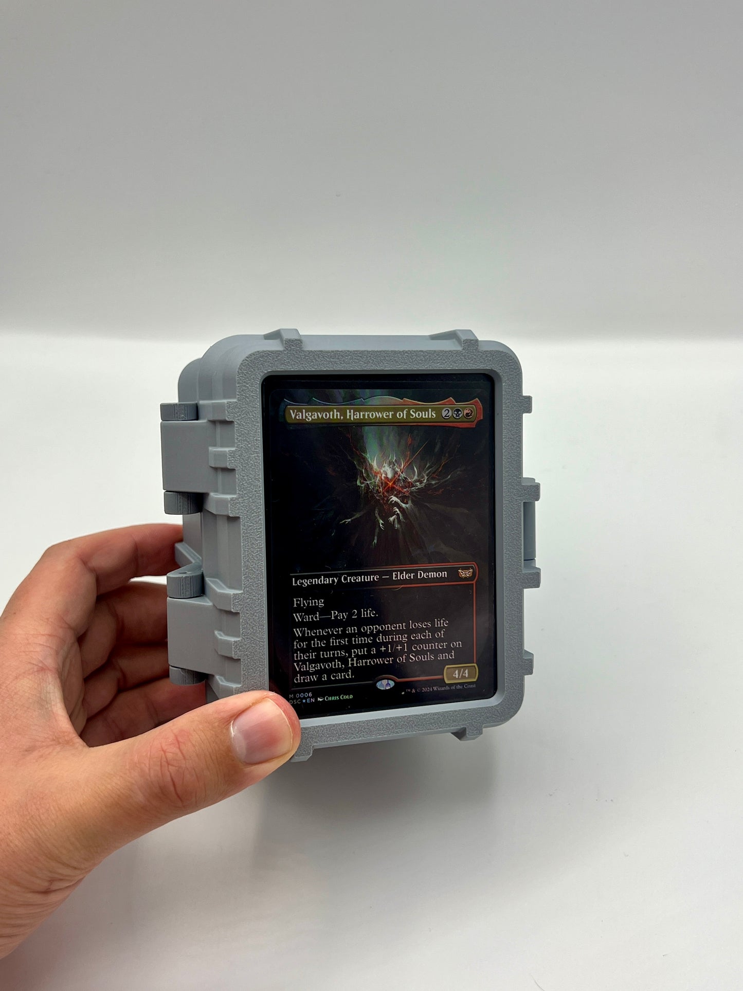 100 Card Deck Box - GREY - DOUBLE SLEEVED Decks