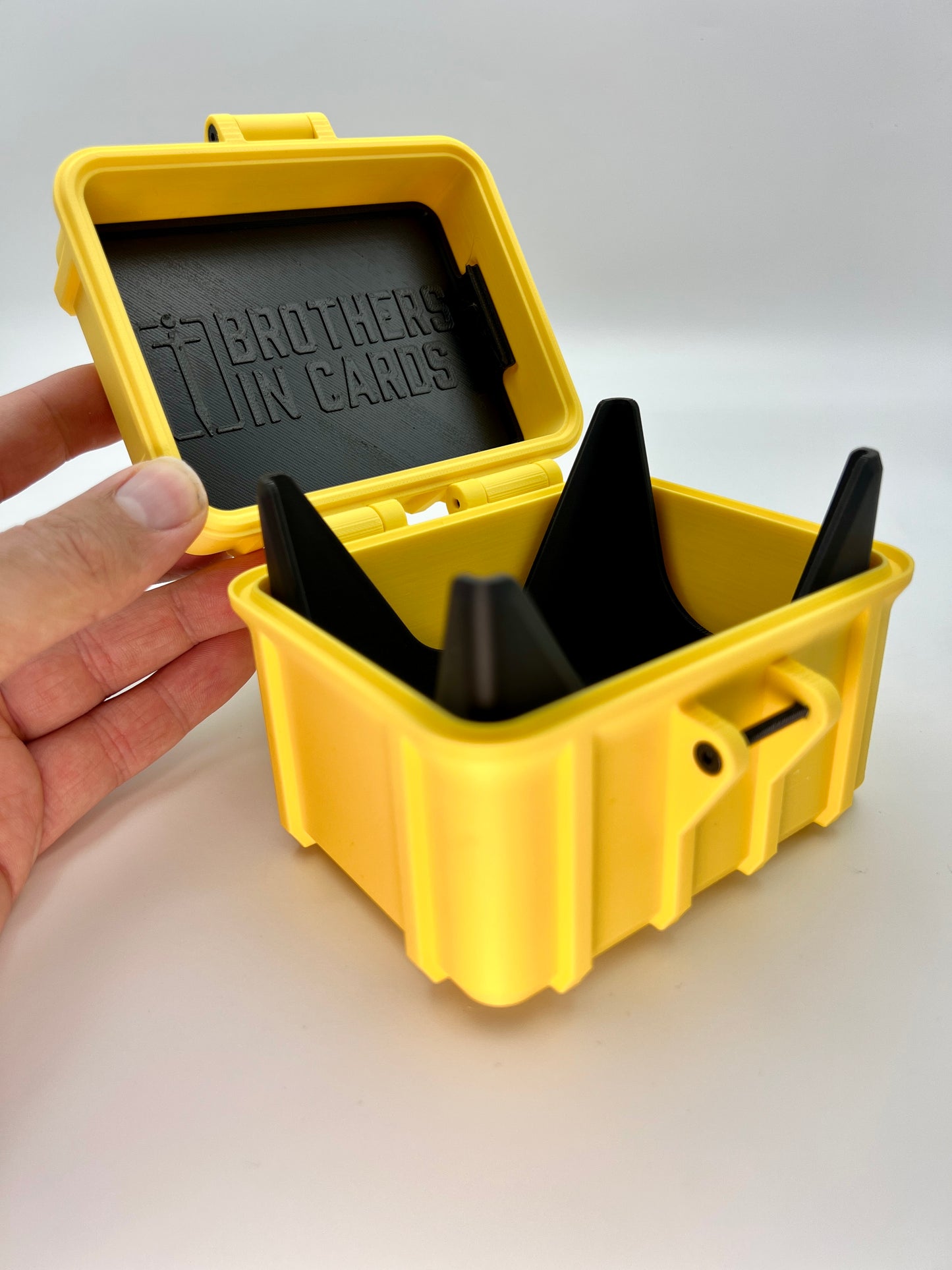 100 Card Deck Box - YELLOW - SINGLE SLEEVED Decks