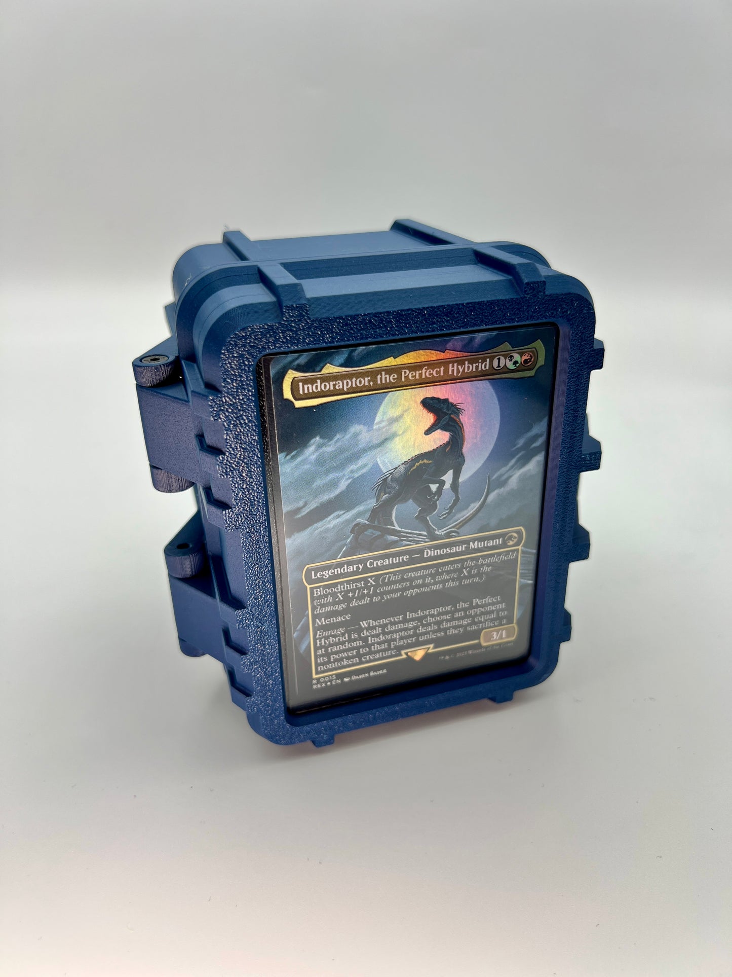 100 Card Deck Box - BLUE - SINGLE SLEEVED Decks