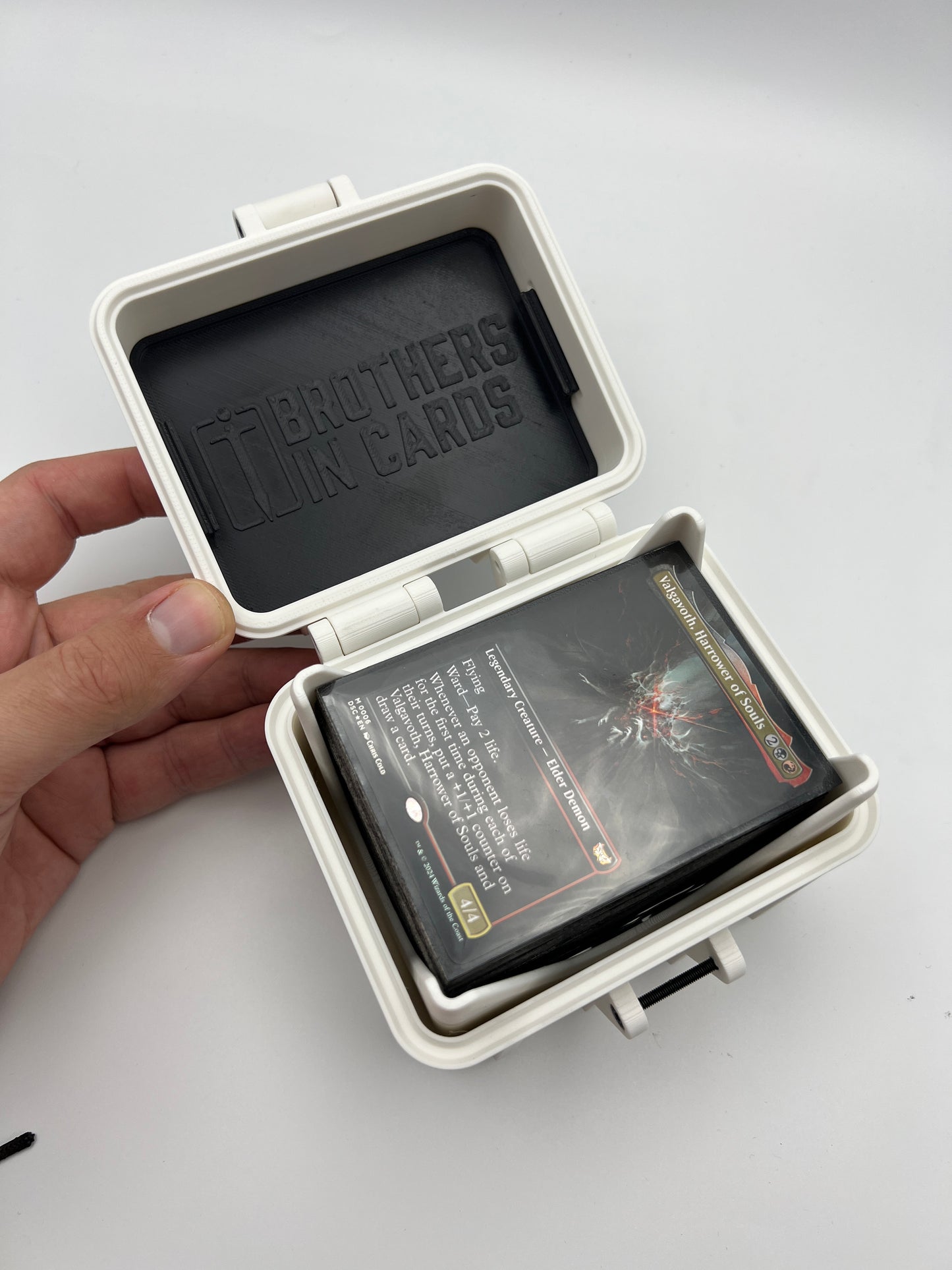 100 Card Deck Box - WHITE - SINGLE SLEEVED Decks