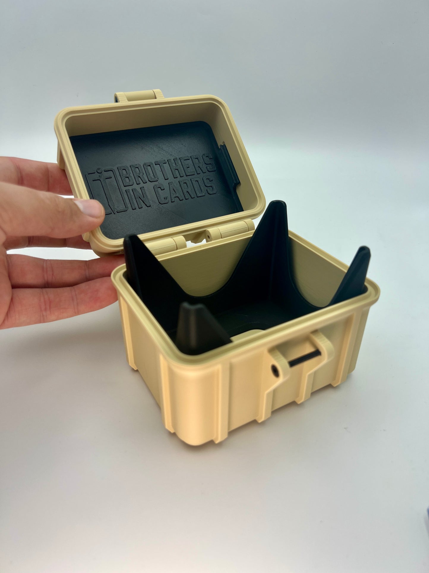 100 Card Deck Box - BEIGE - SINGLE SLEEVED Decks