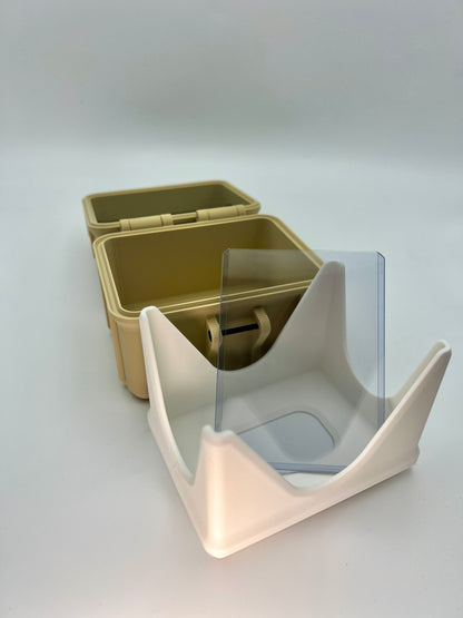 100 Card Deck Box - BEIGE - SINGLE SLEEVED Decks