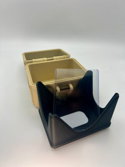 100 Card Deck Box - BEIGE - SINGLE SLEEVED Decks