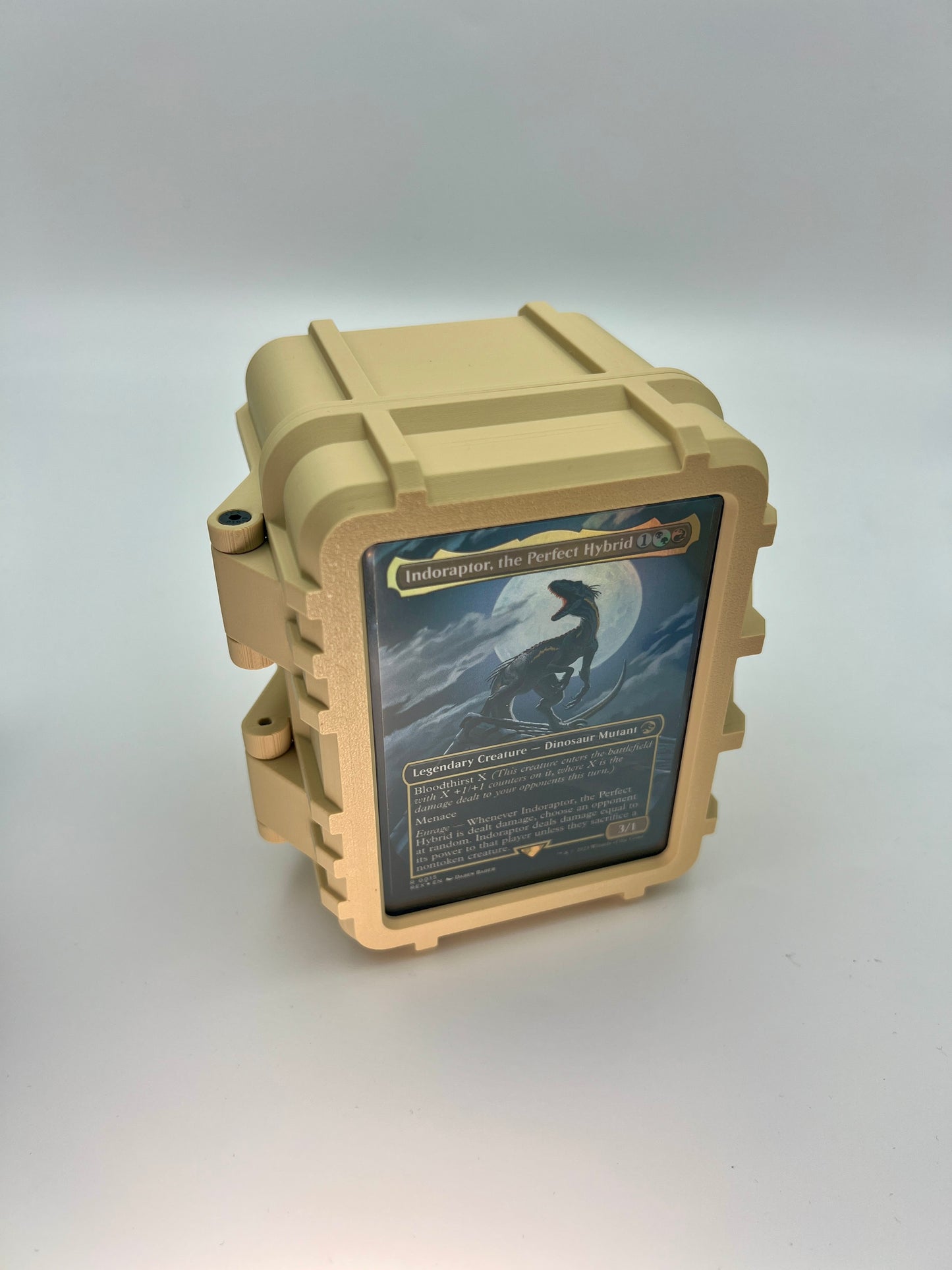 100 Card Deck Box - BEIGE - SINGLE SLEEVED Decks