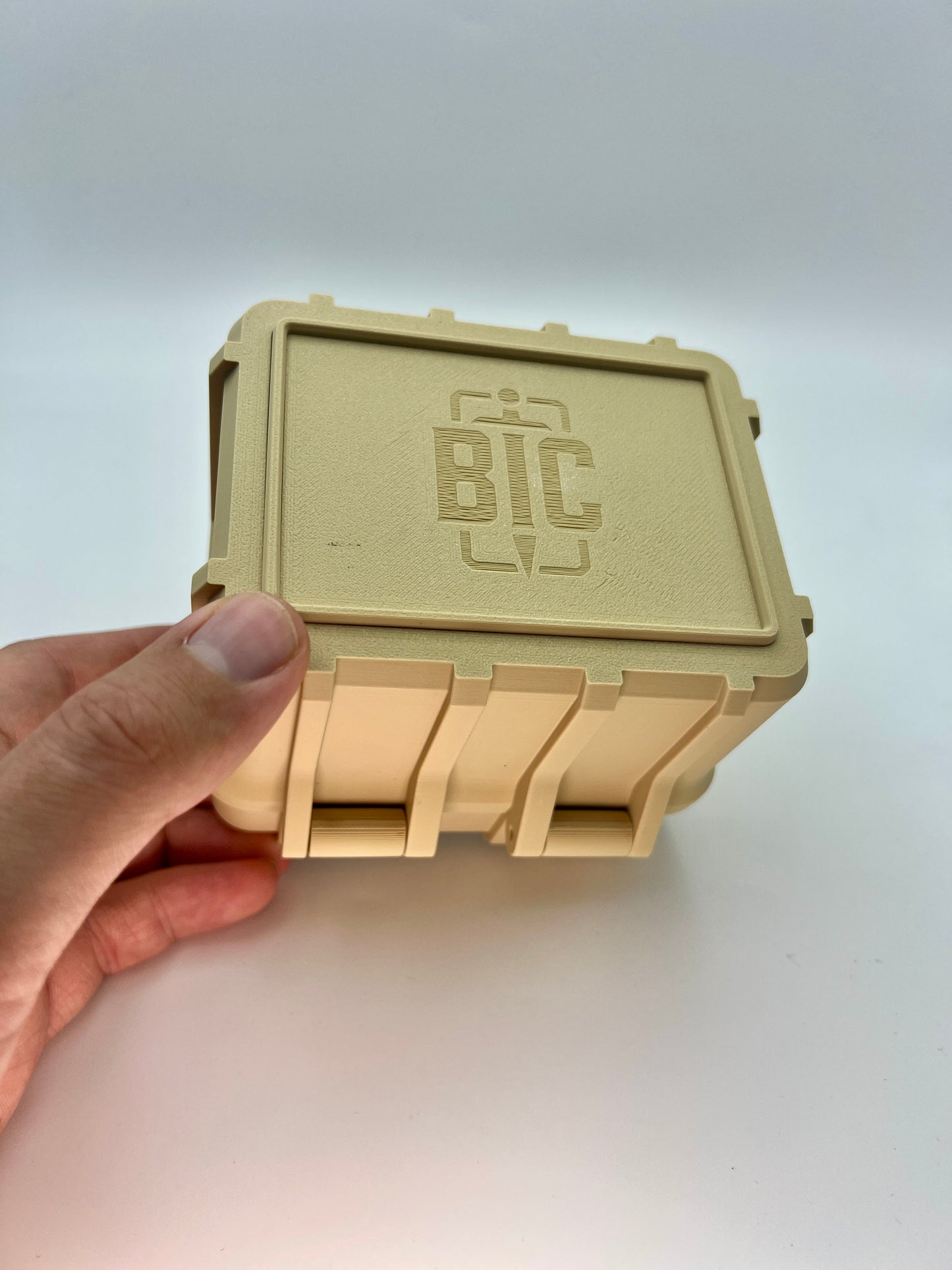 100 Card Deck Box - BEIGE - SINGLE SLEEVED Decks