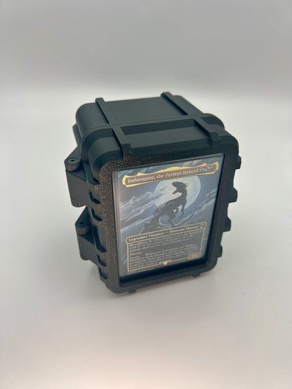 100 Card Deck Box - BLACK - SINGLE SLEEVED Decks
