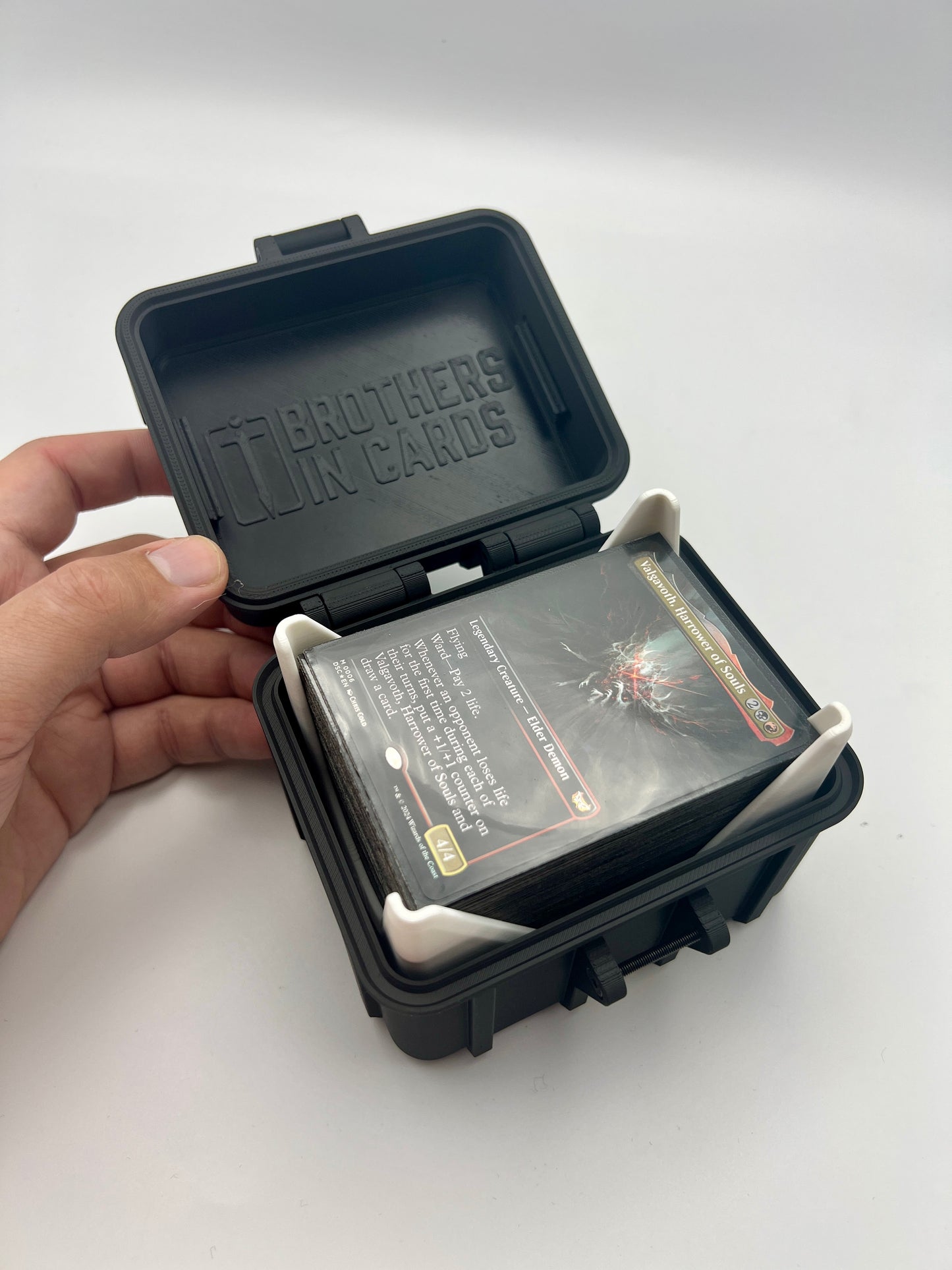 100 Card Deck Box - BLACK - SINGLE SLEEVED Decks