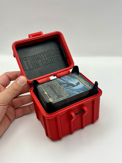 100 Card Deck Box - RED - DOUBLE SLEEVED Decks