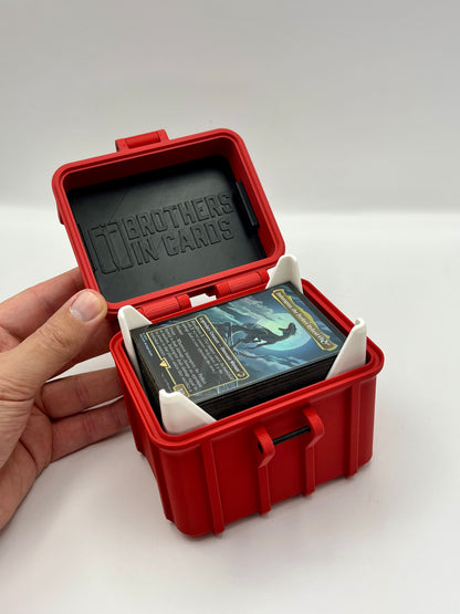 100 Card Deck Box - RED - DOUBLE SLEEVED Decks