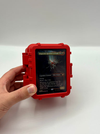 100 Card Deck Box - RED - DOUBLE SLEEVED Decks