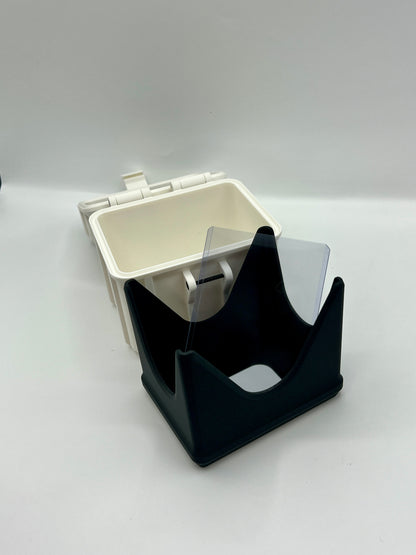 100 Card Deck Box - WHITE - DOUBLE SLEEVED Decks