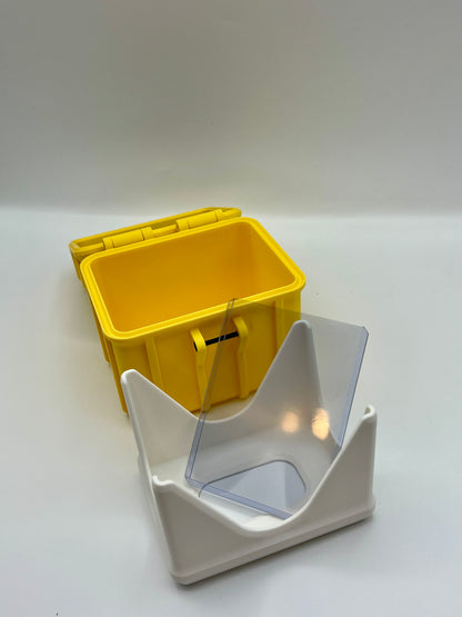 100 Card Deck Box - YELLOW - DOUBLE SLEEVED Decks