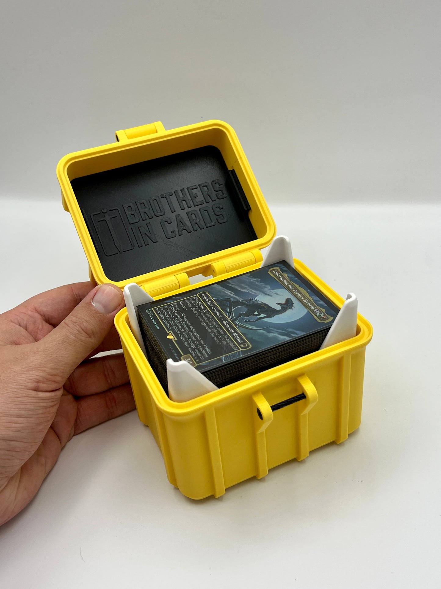 100 Card Deck Box - YELLOW - DOUBLE SLEEVED Decks