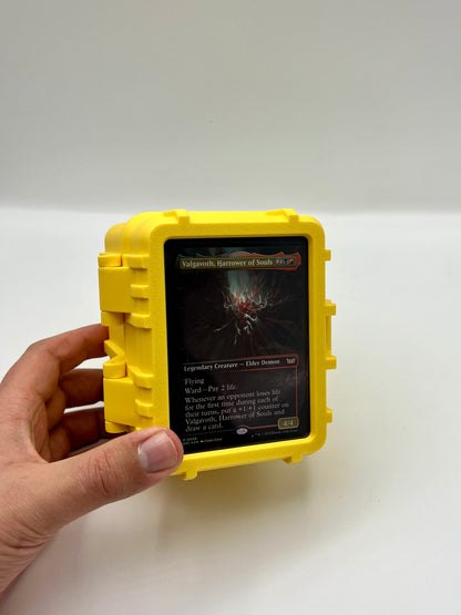 100 Card Deck Box - YELLOW - DOUBLE SLEEVED Decks