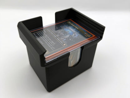 TCG Toolbox Inserts BASIC | 6 Compartment Commander Deck Organiser | Inserts + Toploaders | Up to 100 Double Sleeved Cards