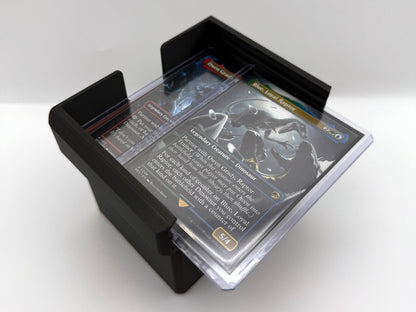 TCG Toolbox Inserts BASIC | 6 Compartment Commander Deck Organiser | Inserts + Toploaders | Up to 100 Double Sleeved Cards